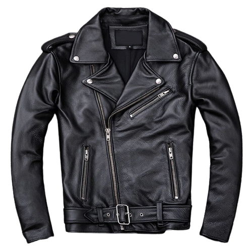 Mens Titan Genuine Lambskin Biker Leather Jacket