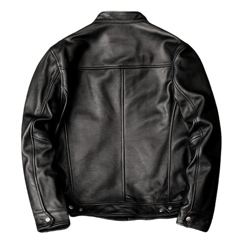 Mens Nile Genuine Lambskin Leather Bomber Jacket