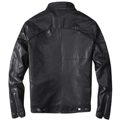 Mens Rogue Genuine Lambskin Leather Bomber Jacket