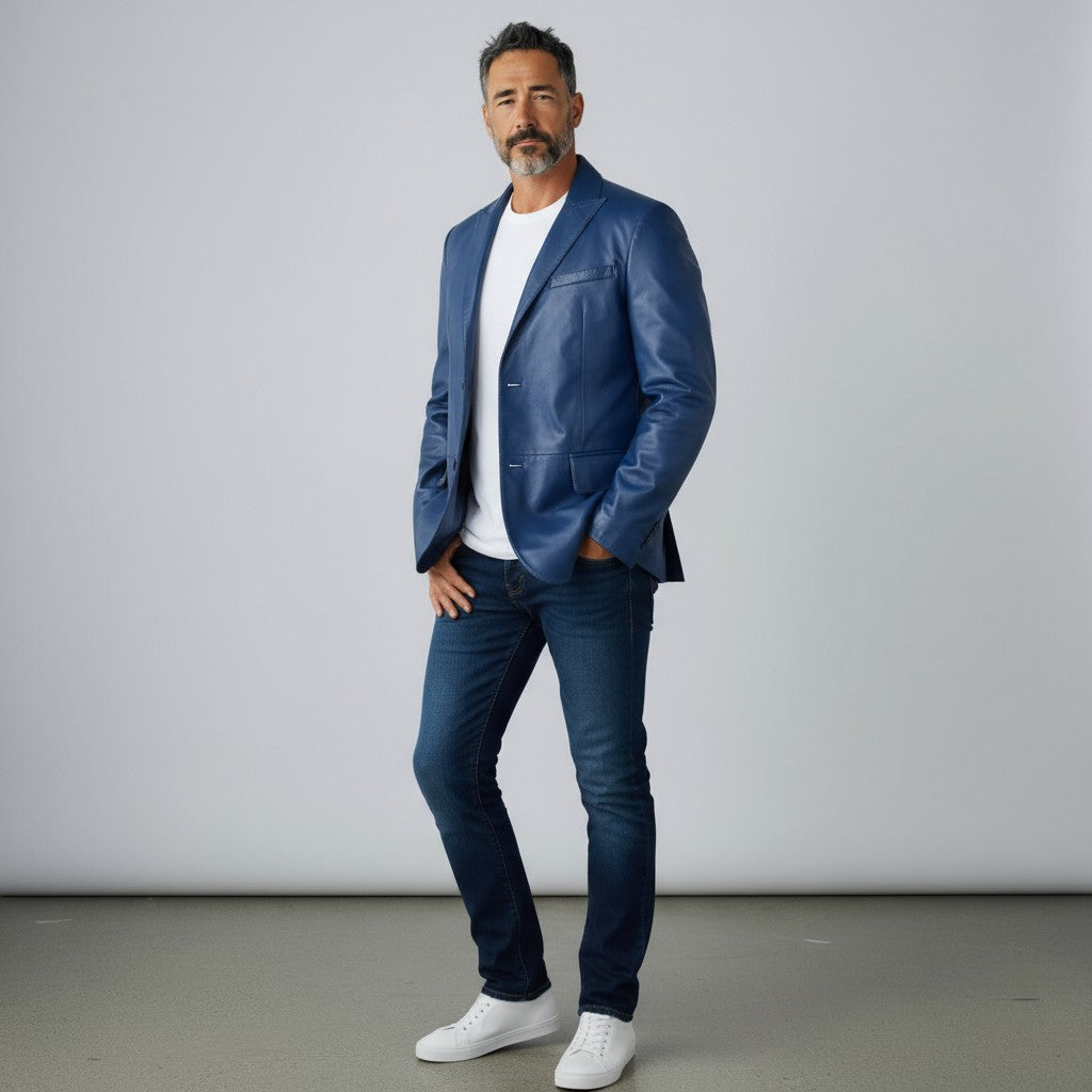 Mens Kilroy Lambskin Leather Blazer