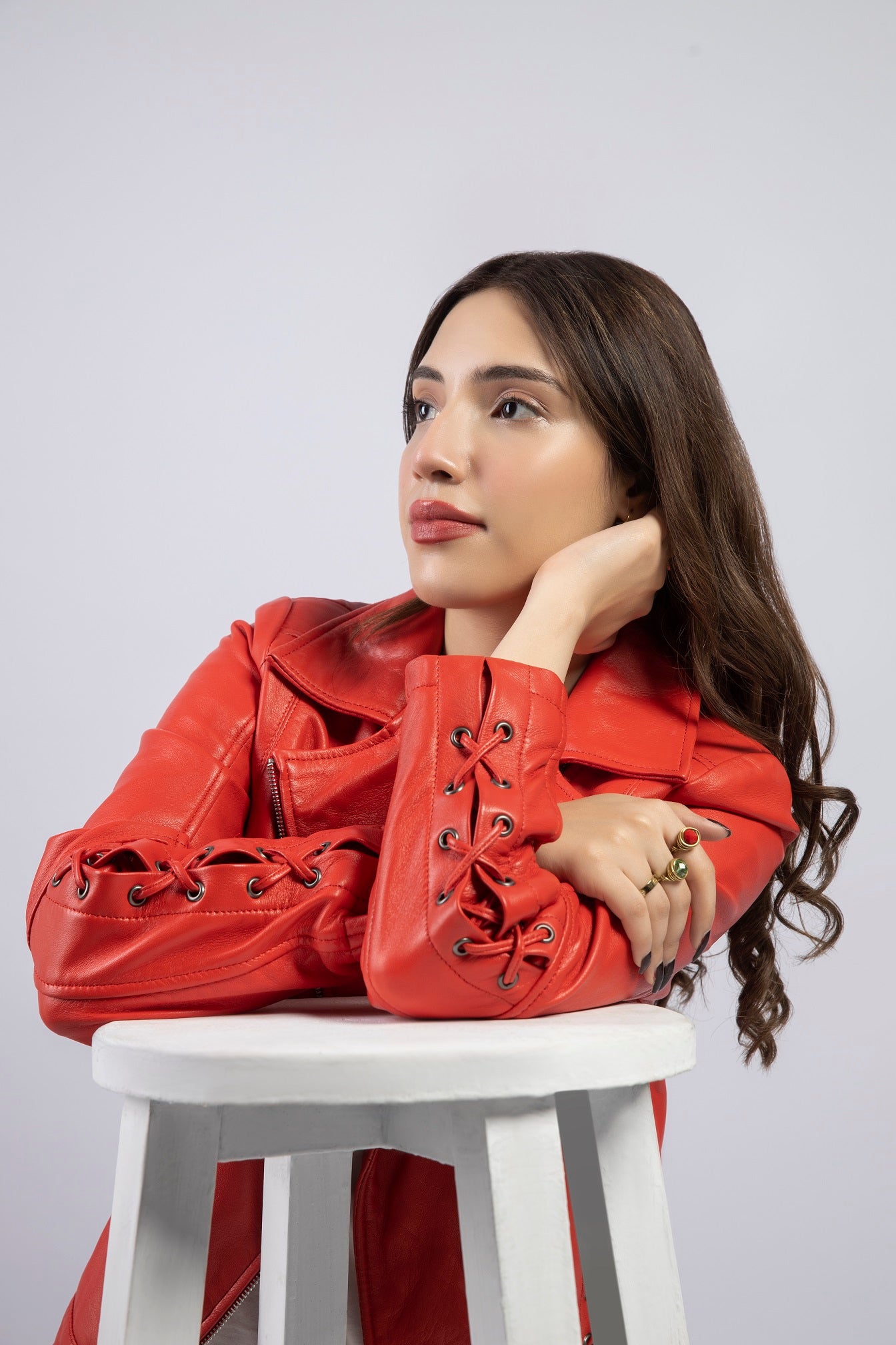 Women Lucinda Genuine Lambskin Leather Jacket