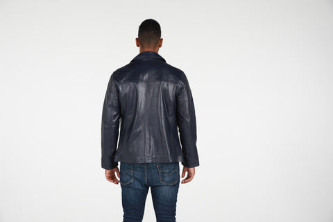 Leather Jacket - Abbyse Mens Leather Jacket Lambskin - New!