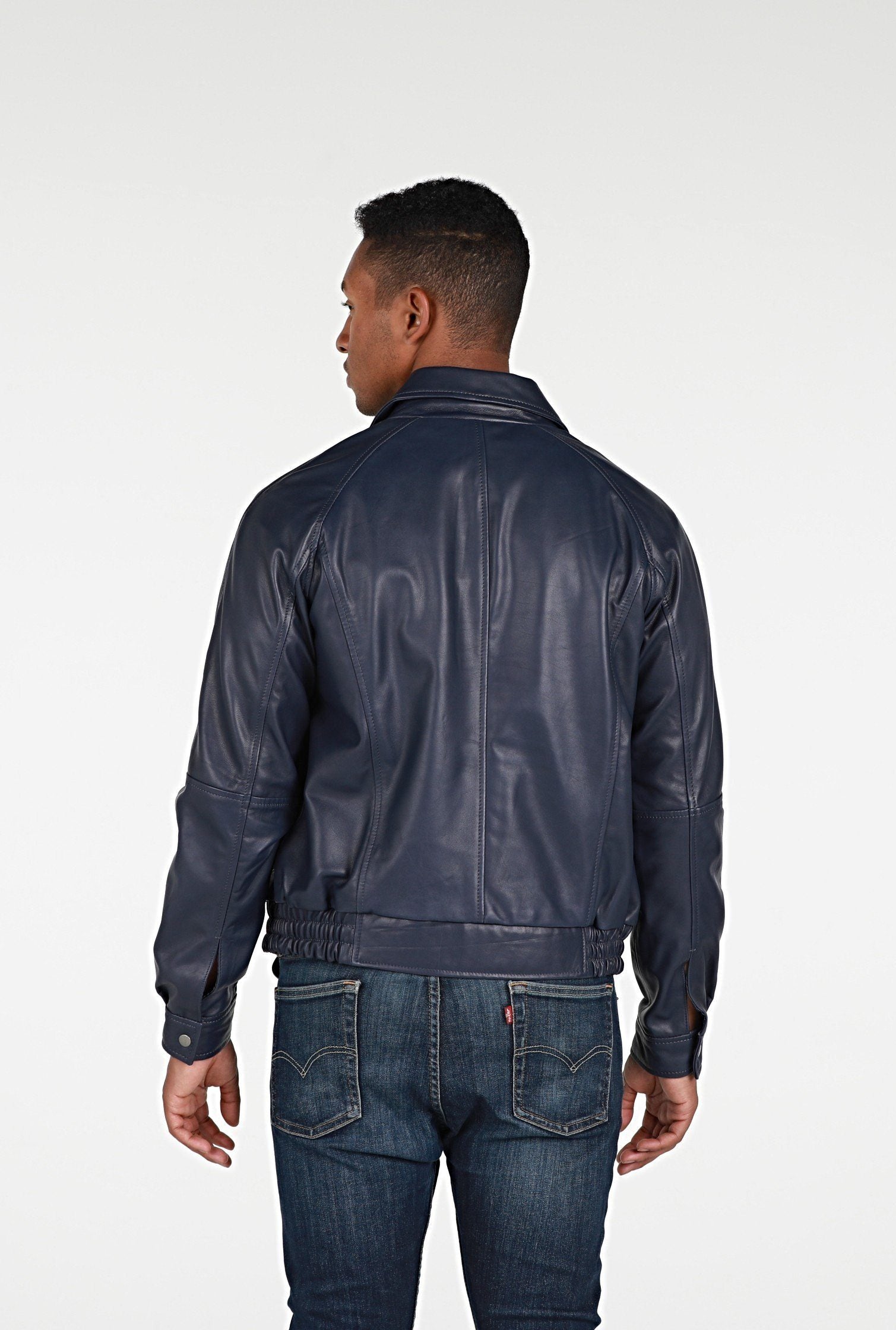 Leather Jacket - Asher Mens Leather Jacket