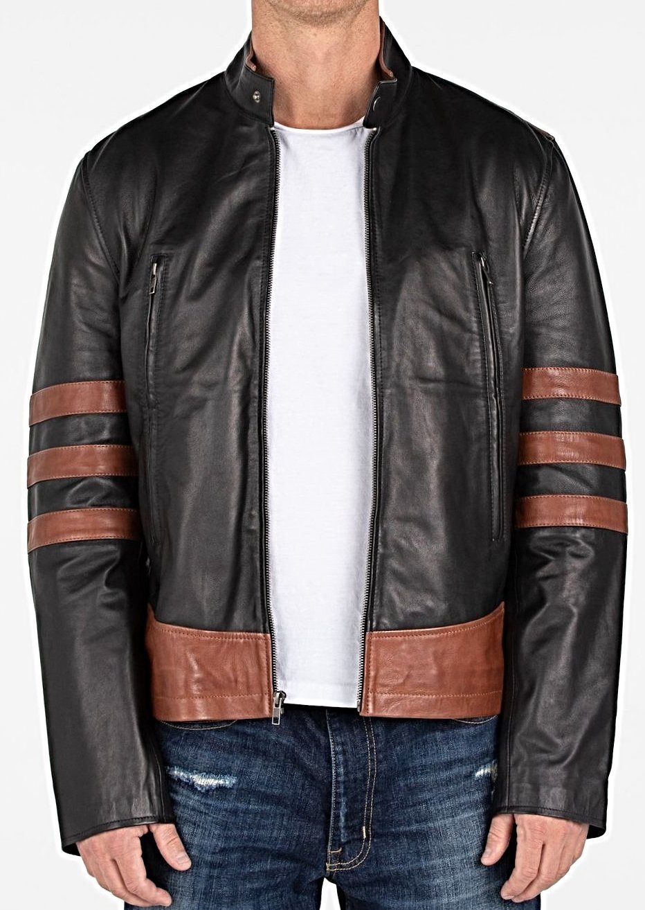 Leather Jacket - Men's X-Men Wolverine Leather Jacket