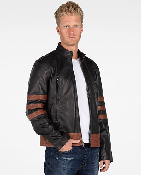 Leather Jacket - Men's X-Men Wolverine Leather Jacket