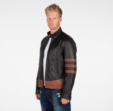 Leather Jacket - Men's X-Men Wolverine Leather Jacket