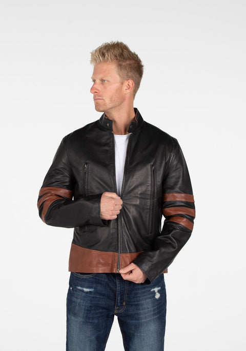 Leather Jacket - Men's X-Men Wolverine Leather Jacket
