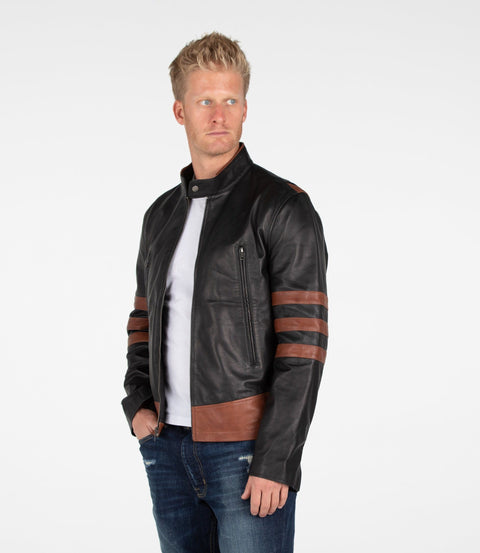 Leather Jacket - Men's X-Men Wolverine Leather Jacket