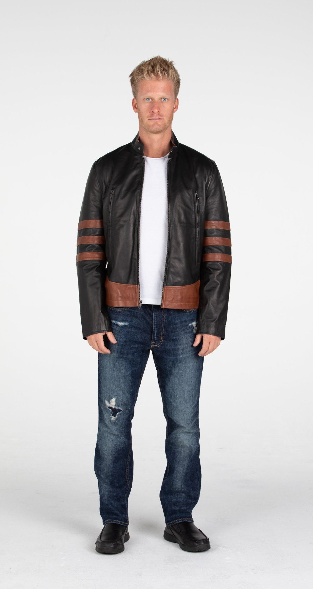 Leather Jacket - Men's X-Men Wolverine Leather Jacket