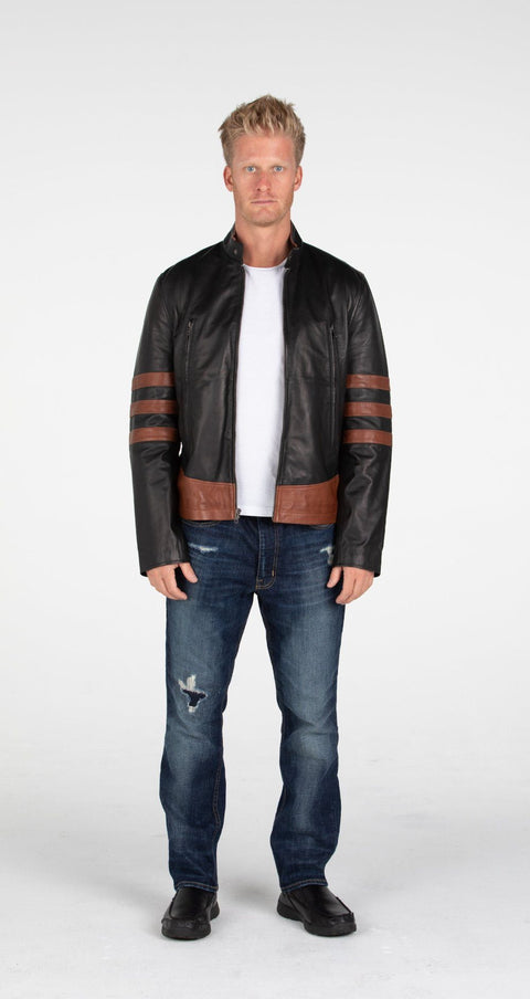 Leather Jacket - Men's X-Men Wolverine Leather Jacket