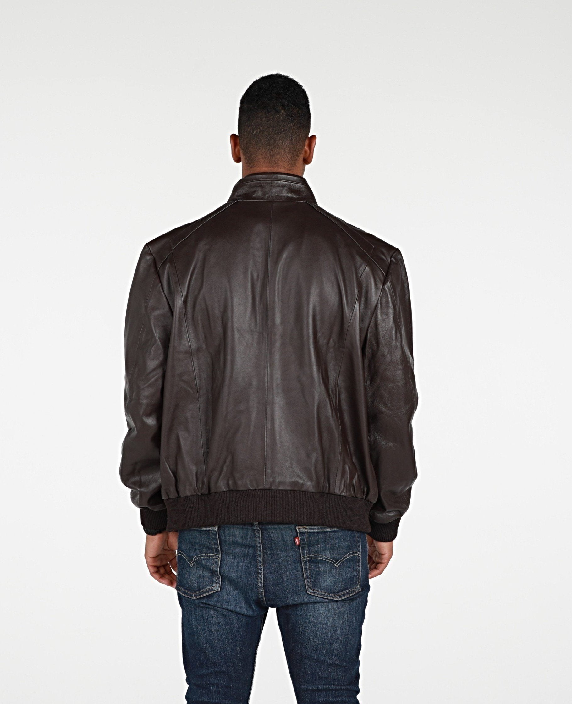 Leather Jacket - Mens Calypso Bomber Leather Jacket