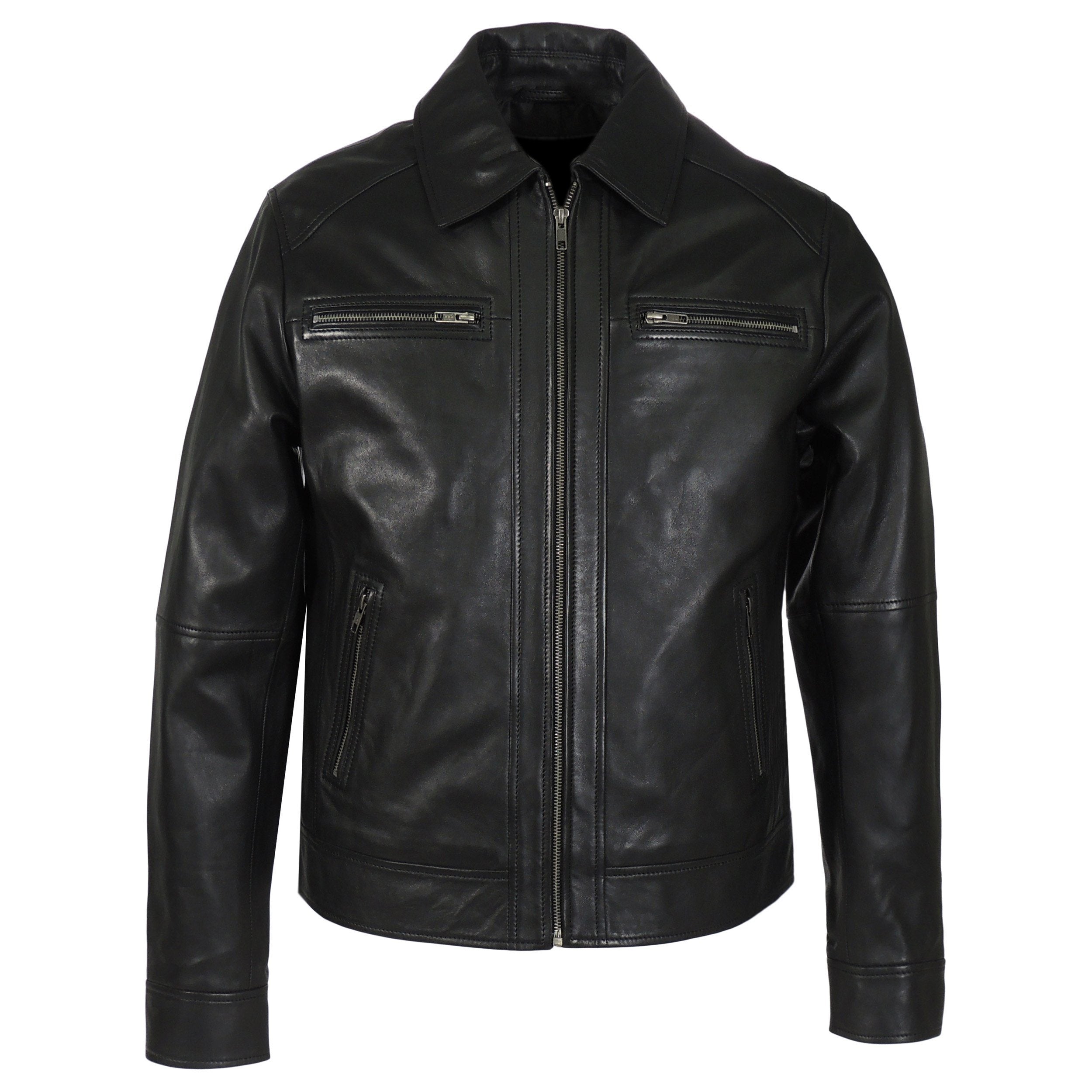 Leather Jacket - Mens Cameron Leather Jacket