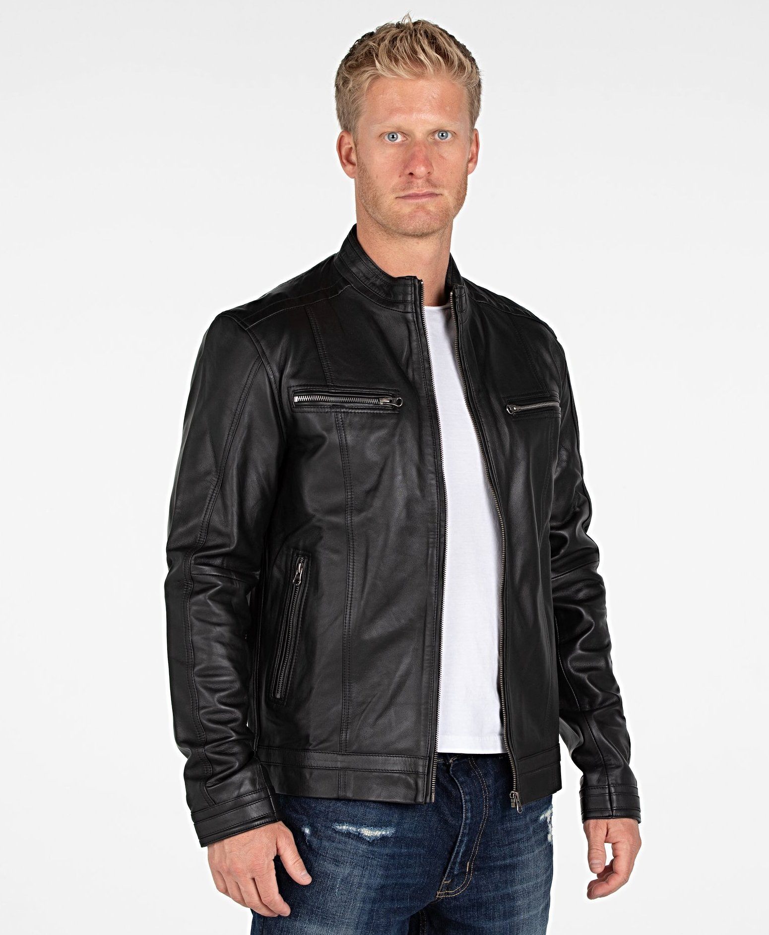 Leather Jacket - Wilson Mens Leather Jacket - Clearance