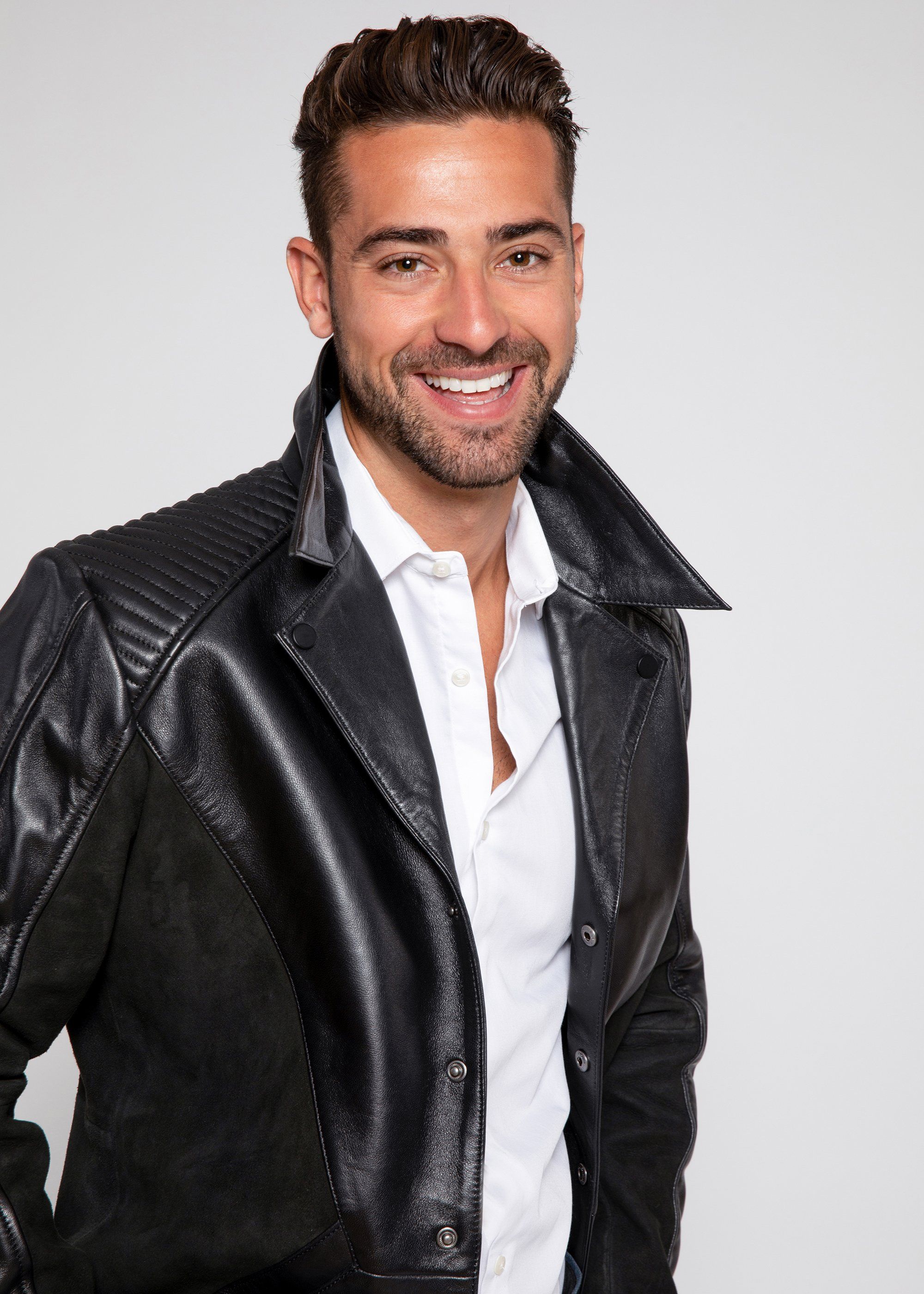 Mens Leather Blazer - Men's Tormund Suede Leather Blazer - Clearance