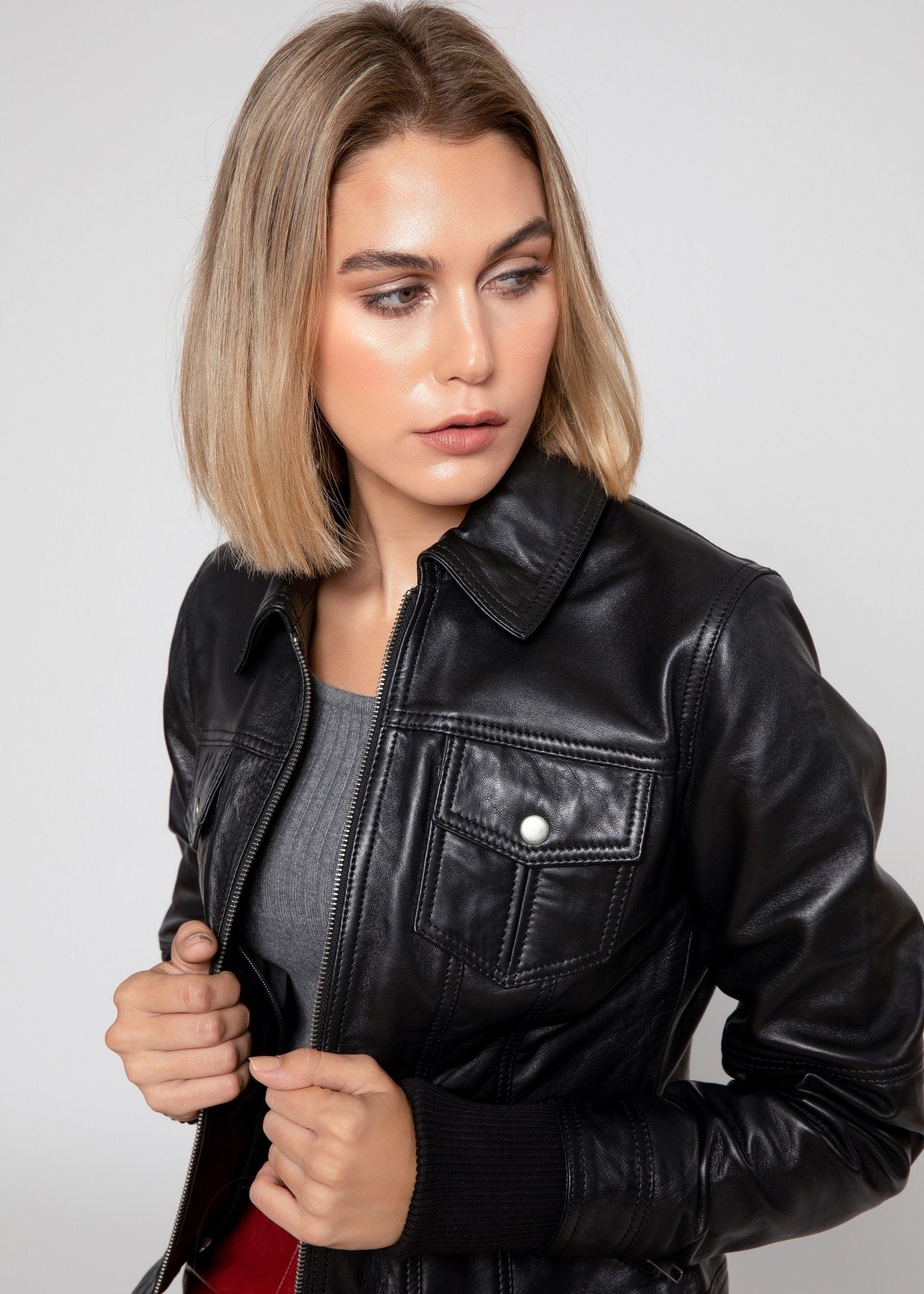 Womens Leather Jacket - Annalise Womens Leather Jacket