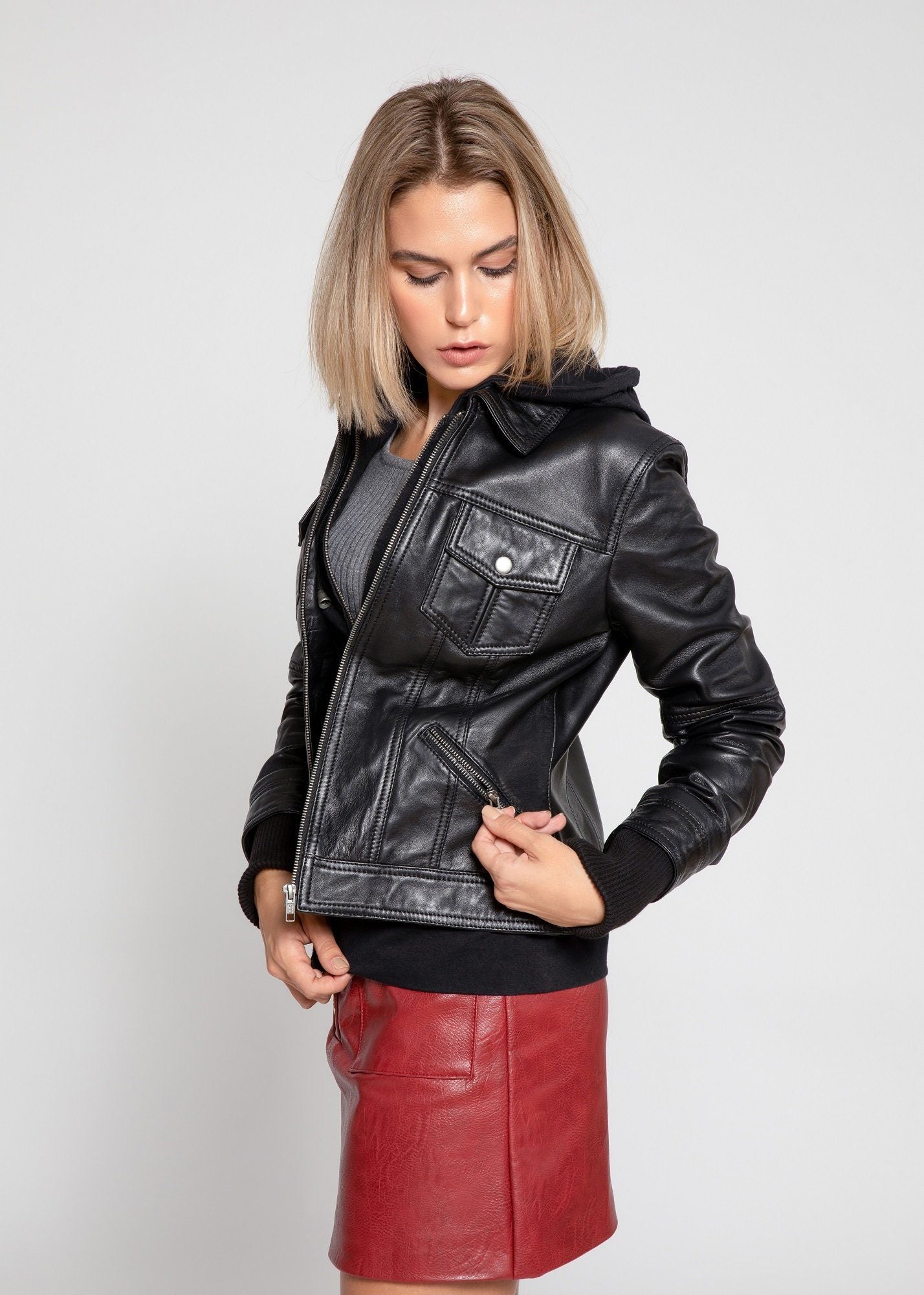 Womens Leather Jacket - Annalise Womens Leather Jacket