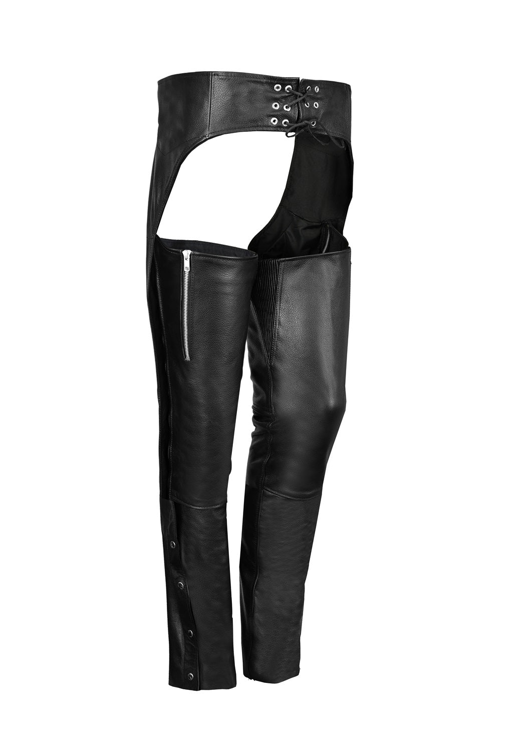 FAD Women Black Advanced Dual Comfort Leather Chaps - FADLeather