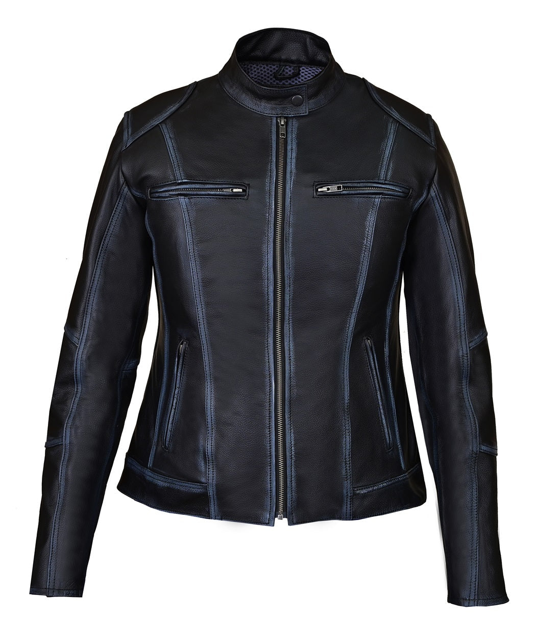 FAD Women Sassy Leather Jacket w/ Armor Protection - FADLeather