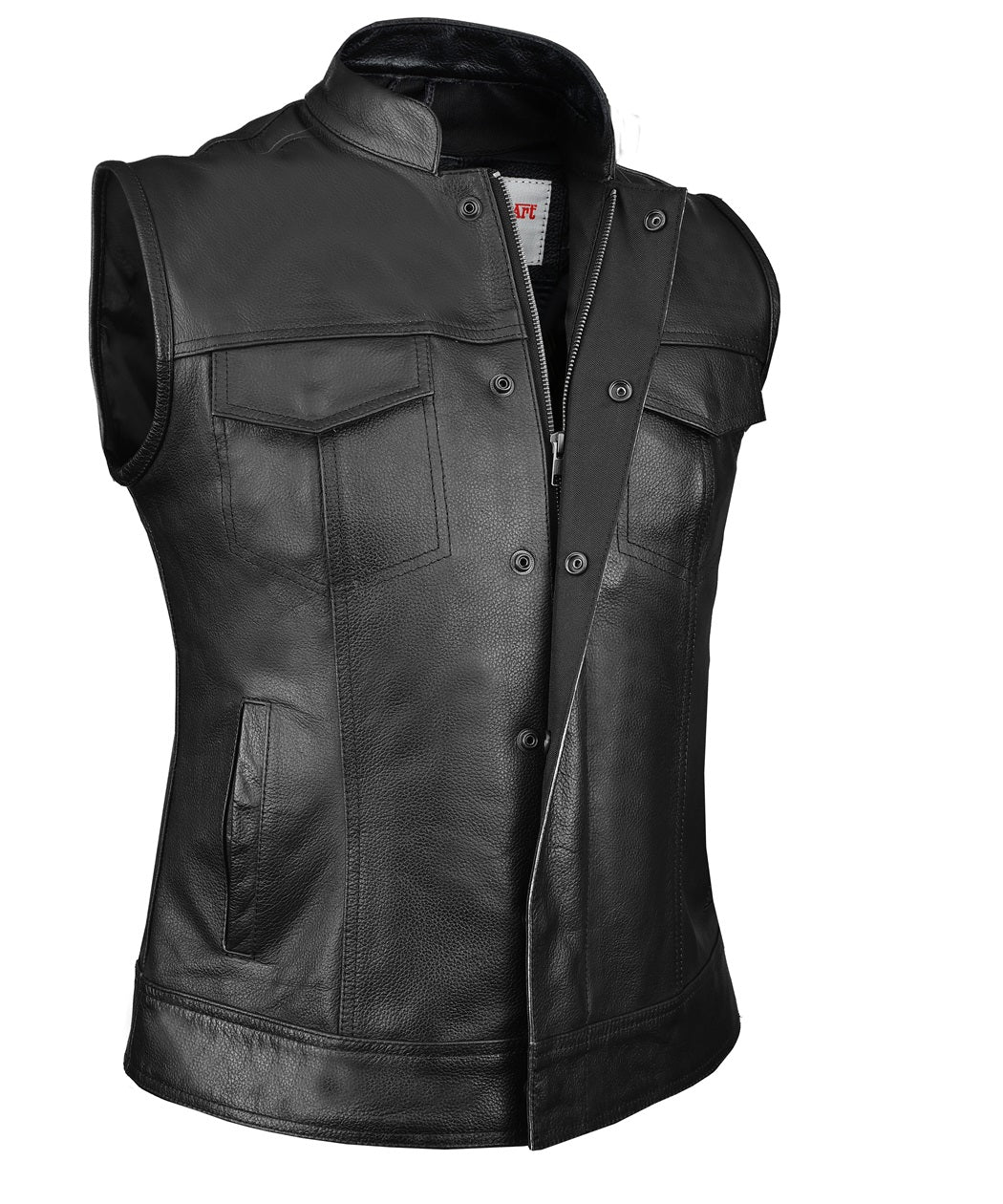 FAD Women Bonnie Motorcycle Leather Vest - FADLeather