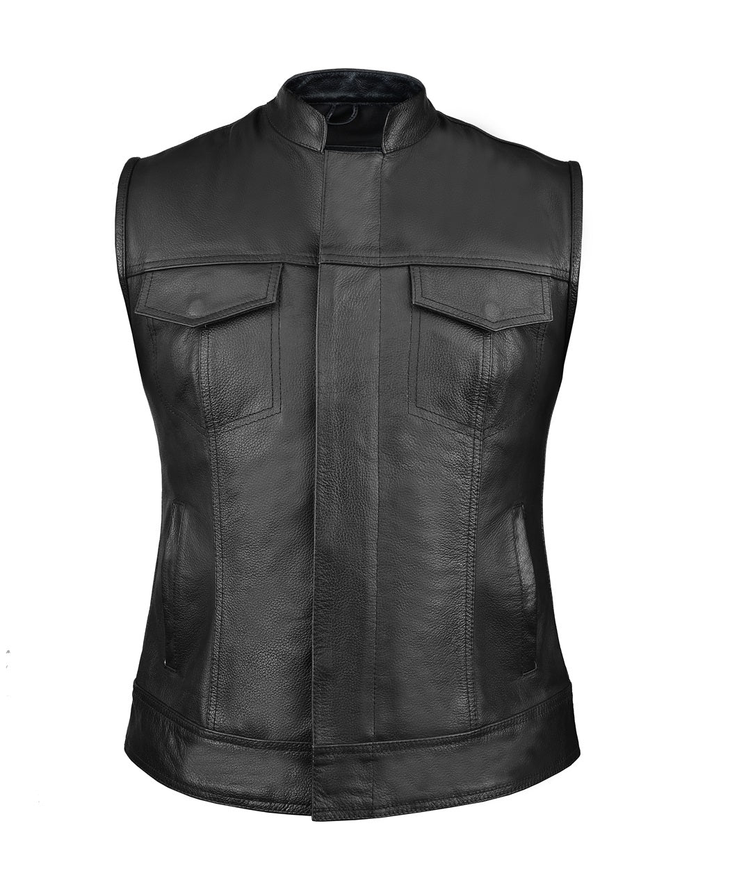 FAD Women Bonnie Motorcycle Leather Vest - FADLeather