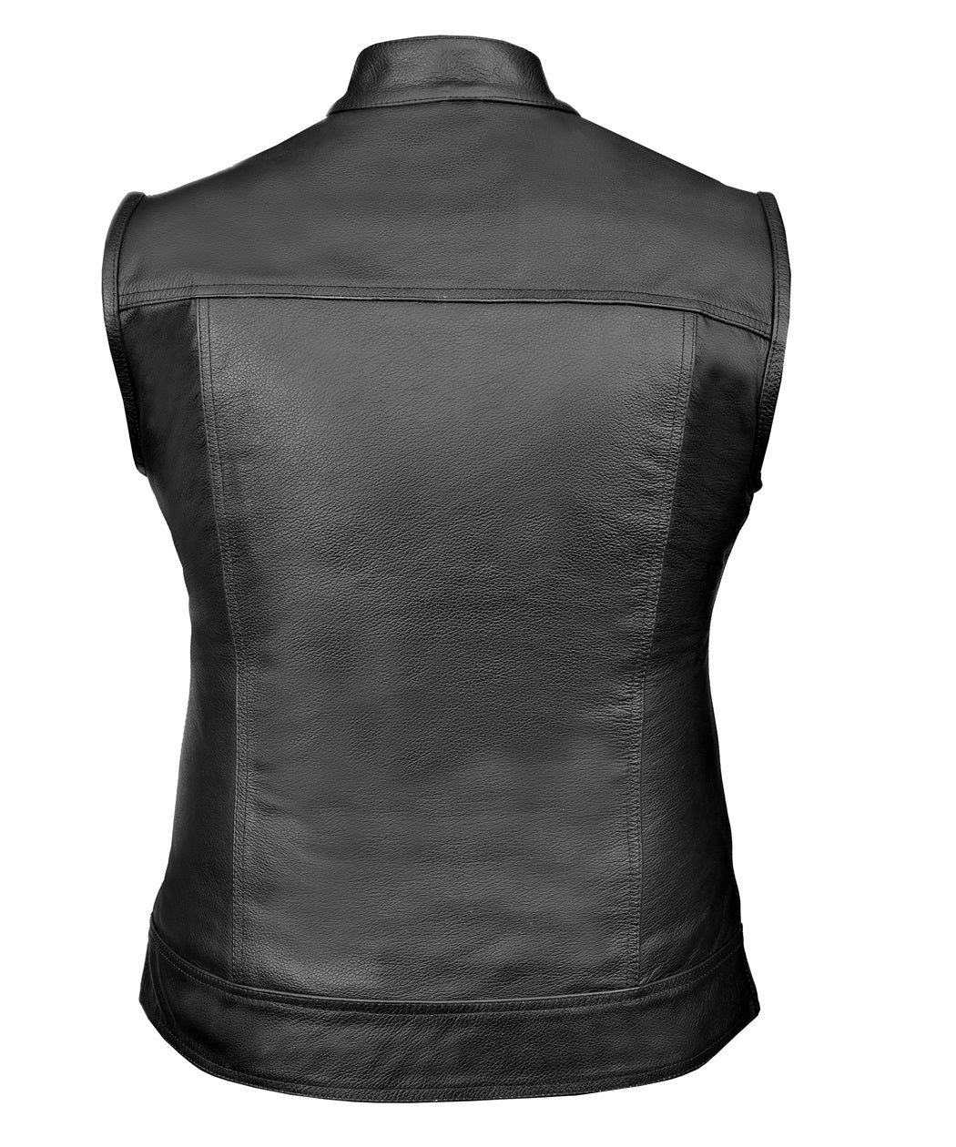 FAD Men Slider Cowhide Leather Vest w/ Concealed Carry Pocket - FADLeather