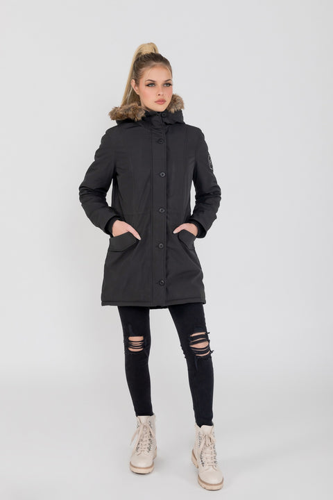 Women's Louise Ultra Lite Hooded Winter Parka Coat