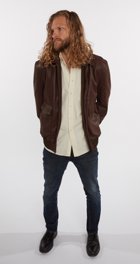 Men's Cowhide Bomber Flight Genuine Leather Jacket, [option2] - Fadcloset