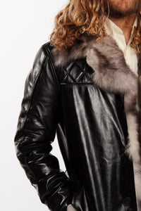 Leather Coat - Hillsborough Toscana Shearling Men's Fur Leather Jacket - Clearance