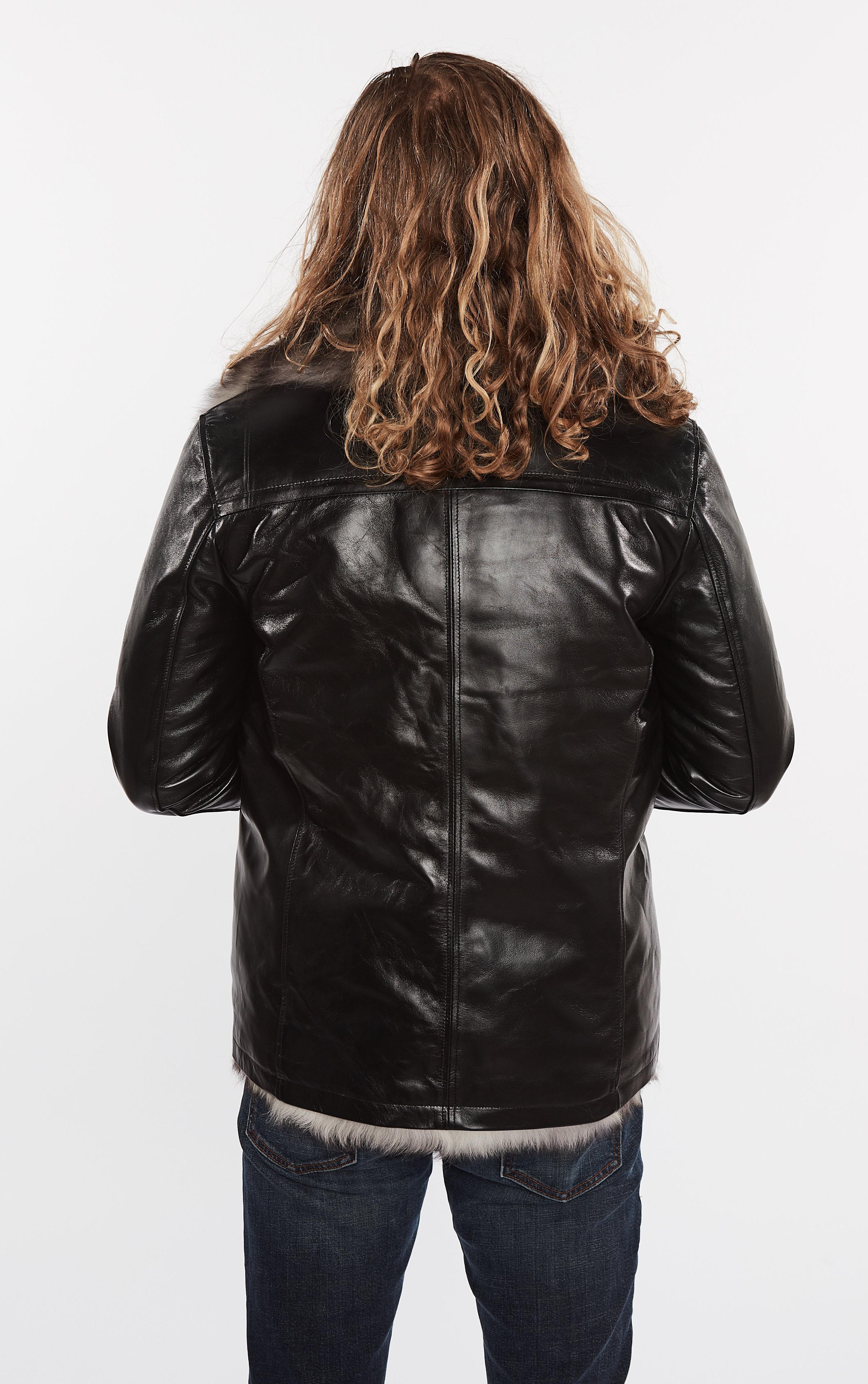 Leather Coat - Hillsborough Toscana Shearling Men's Fur Leather Jacket - Clearance