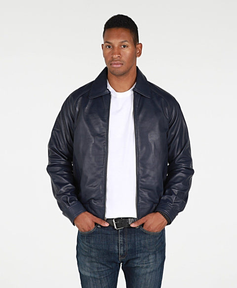 FEDTOSING Men's Faux Leather Bomber Jacket with Maldives