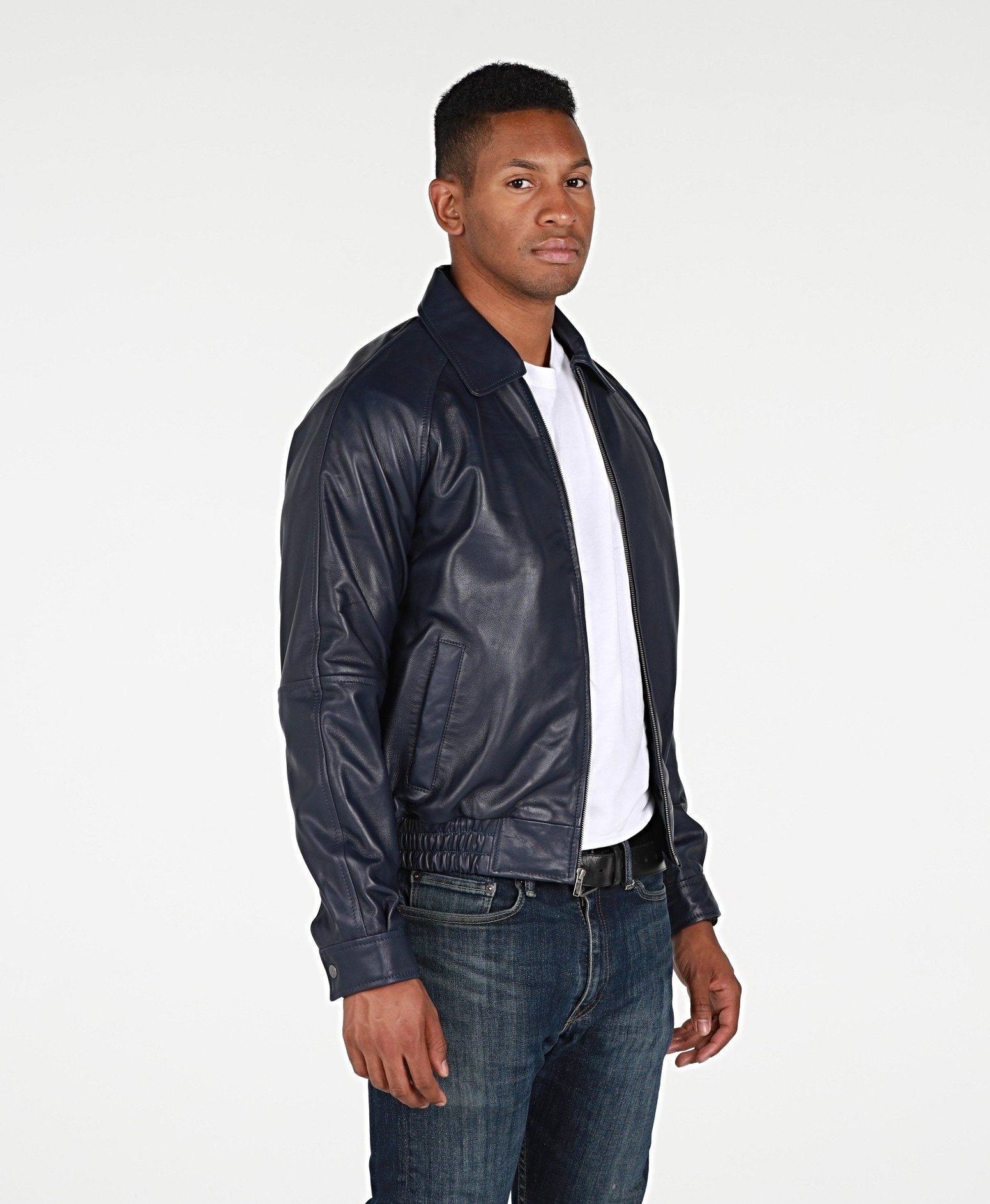 Leather Jacket - Asher Mens Leather Jacket