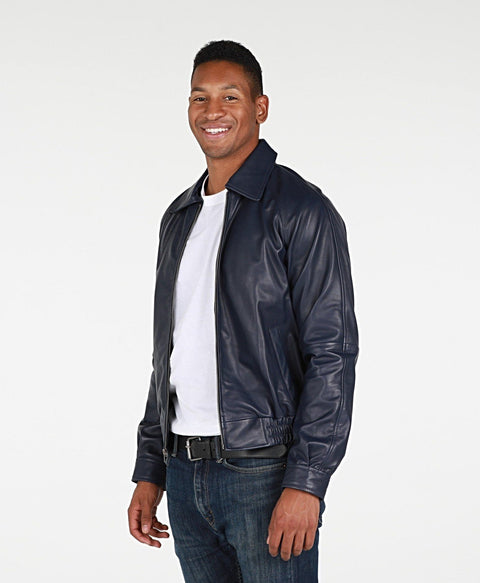 Leather Jacket - Asher Mens Leather Jacket