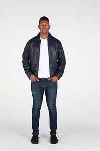 Leather Jacket - Asher Mens Leather Jacket