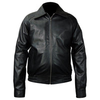 Asher Mens Leather Jacket, Black - Fadcloset