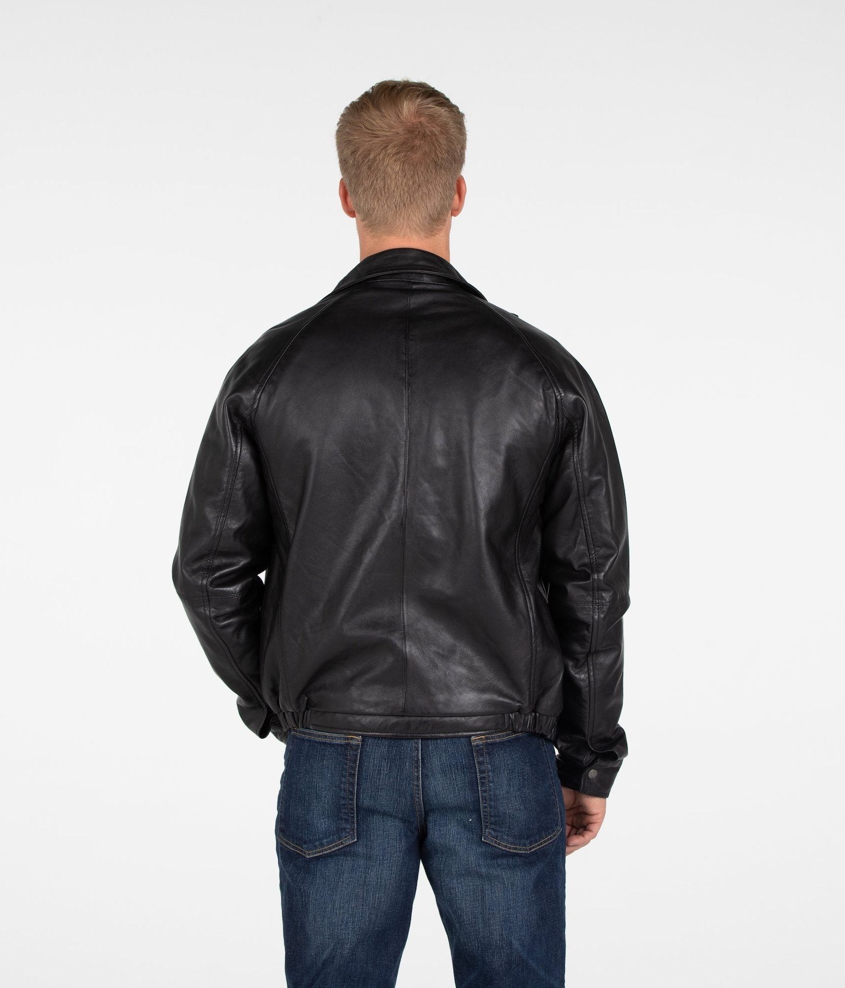 Leather Jacket - B&A Classic Men's Lambskin Leather Jacket
