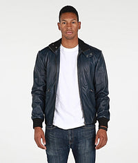 Leather Jacket - Mens Calypso Bomber Leather Jacket