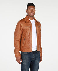 Leather Jacket - Mens Cameron Leather Jacket