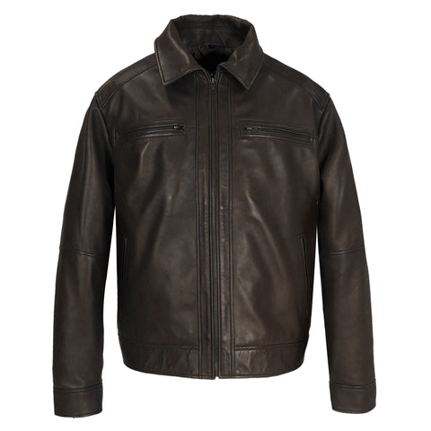 Leather Jacket - Mens Cameron Leather Jacket