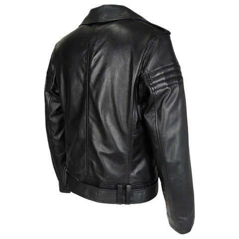 Mens Gavin Moto Assymetric Leather Jacket, [option2] - Fadcloset