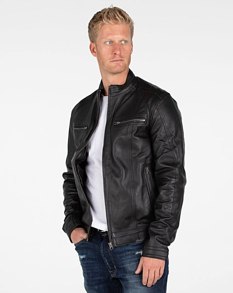 Leather Jacket - Wilson Mens Leather Jacket - Clearance