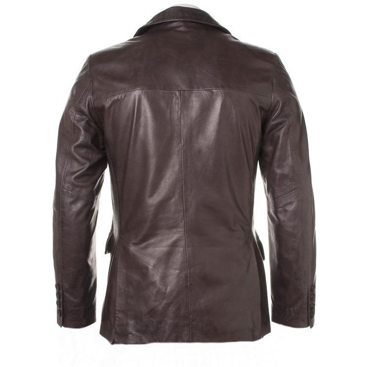 Bixby Mens Leather Blazer, [option2] - Fadcloset