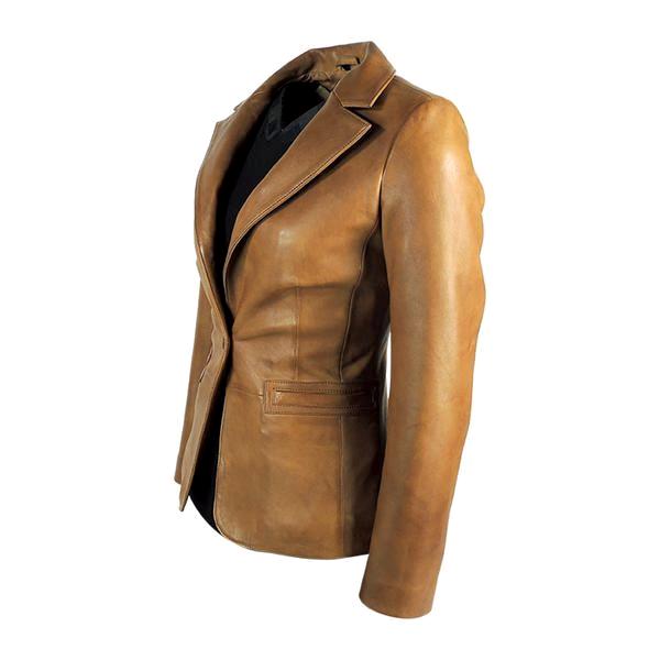 Leather jacket Adèle Fado Beige size 42 IT in Leather - 25886625