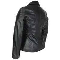 Women's Athena 3 Button Leather Coat, [option2] - Fadcloset