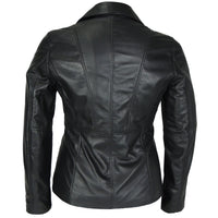 Women's Athena 3 Button Leather Coat, [option2] - Fadcloset