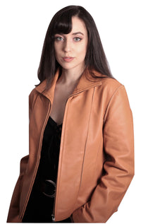 Aaliya Womens Sheepskin Leather Jacket, [option2] - Fadcloset