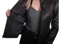 Allie Womens Black Leather Jacket, [option2] - Fadcloset