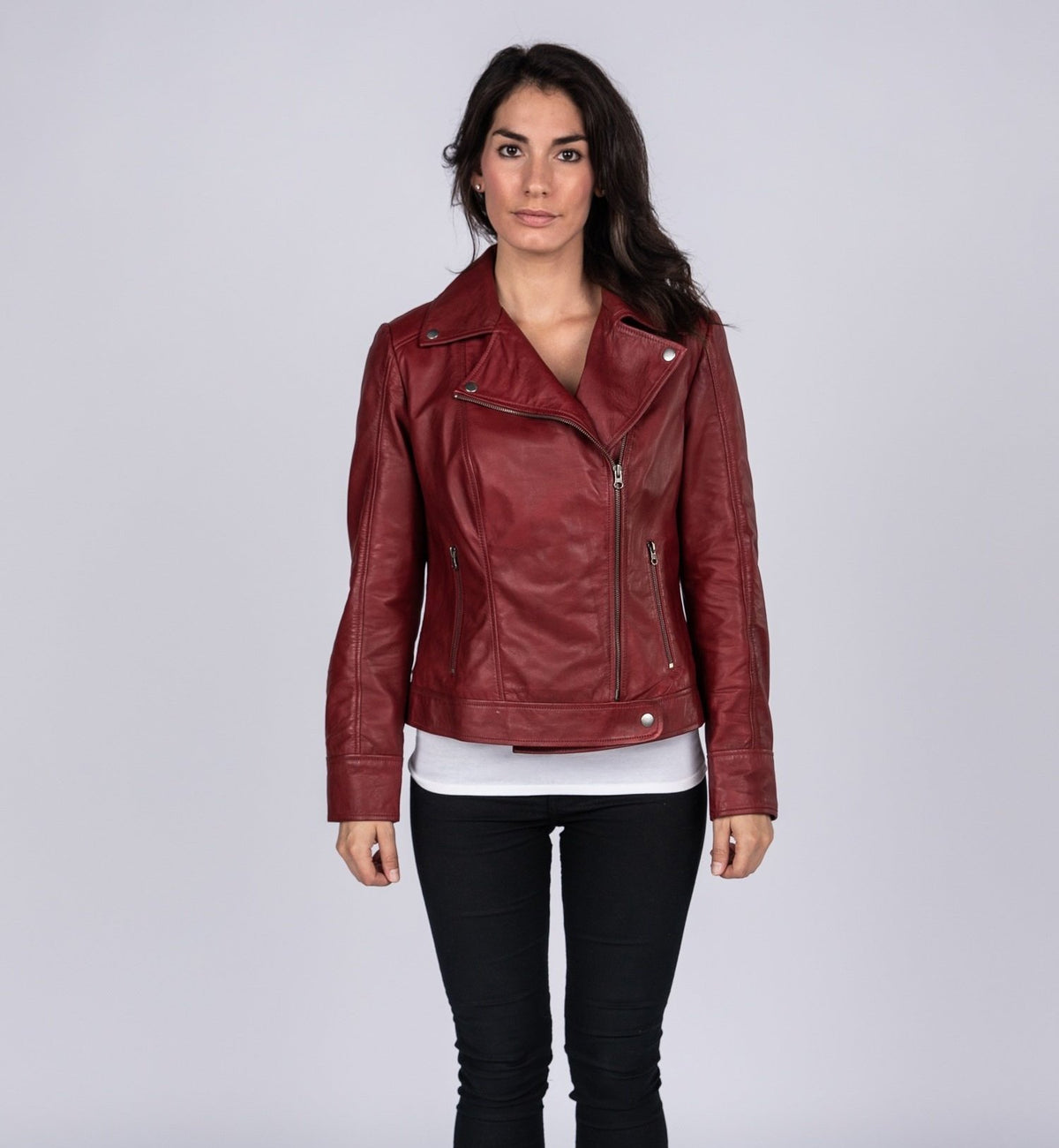 Aurora Womens Leather Jacket, [option2] - Fadcloset