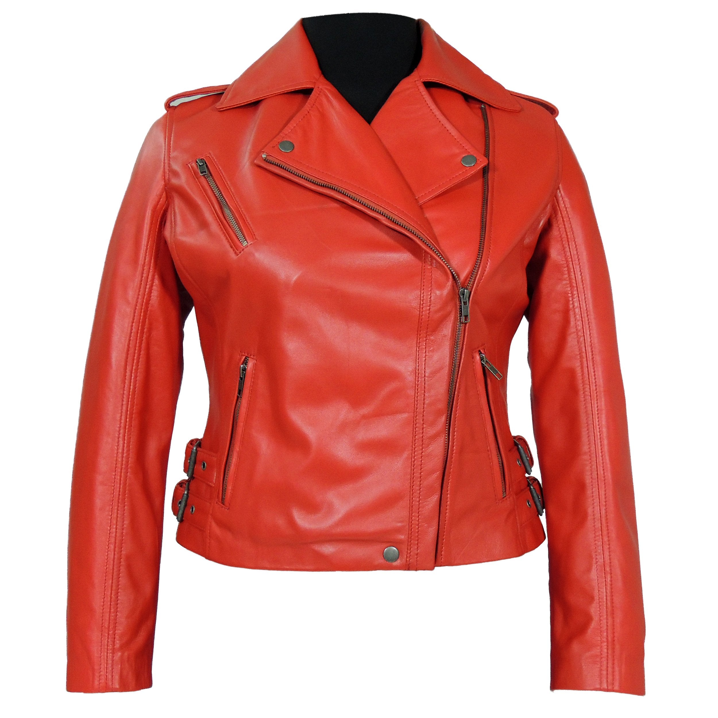 Ava Womens Leather Jacket, [option2] - Fadcloset