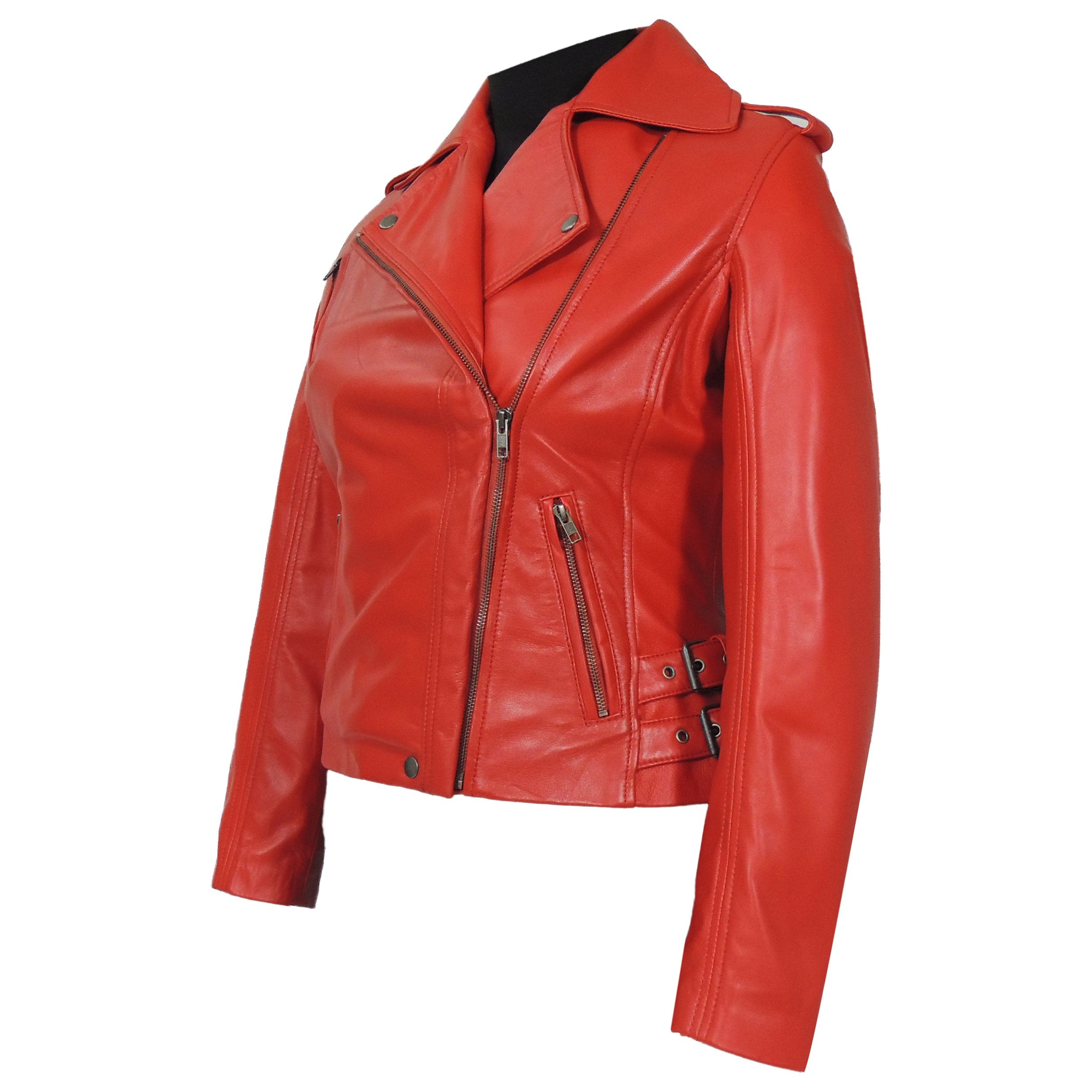 Ava Womens Leather Jacket, [option2] - Fadcloset