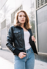 Bailey Womens Leather Bomber Jacket, [option2] - Fadcloset
